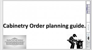 planning guide Cabinetry Order